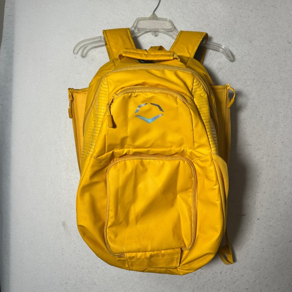 EvoShield Yellow Baseball Softball Equipment Backpack Bat Bag water resistant